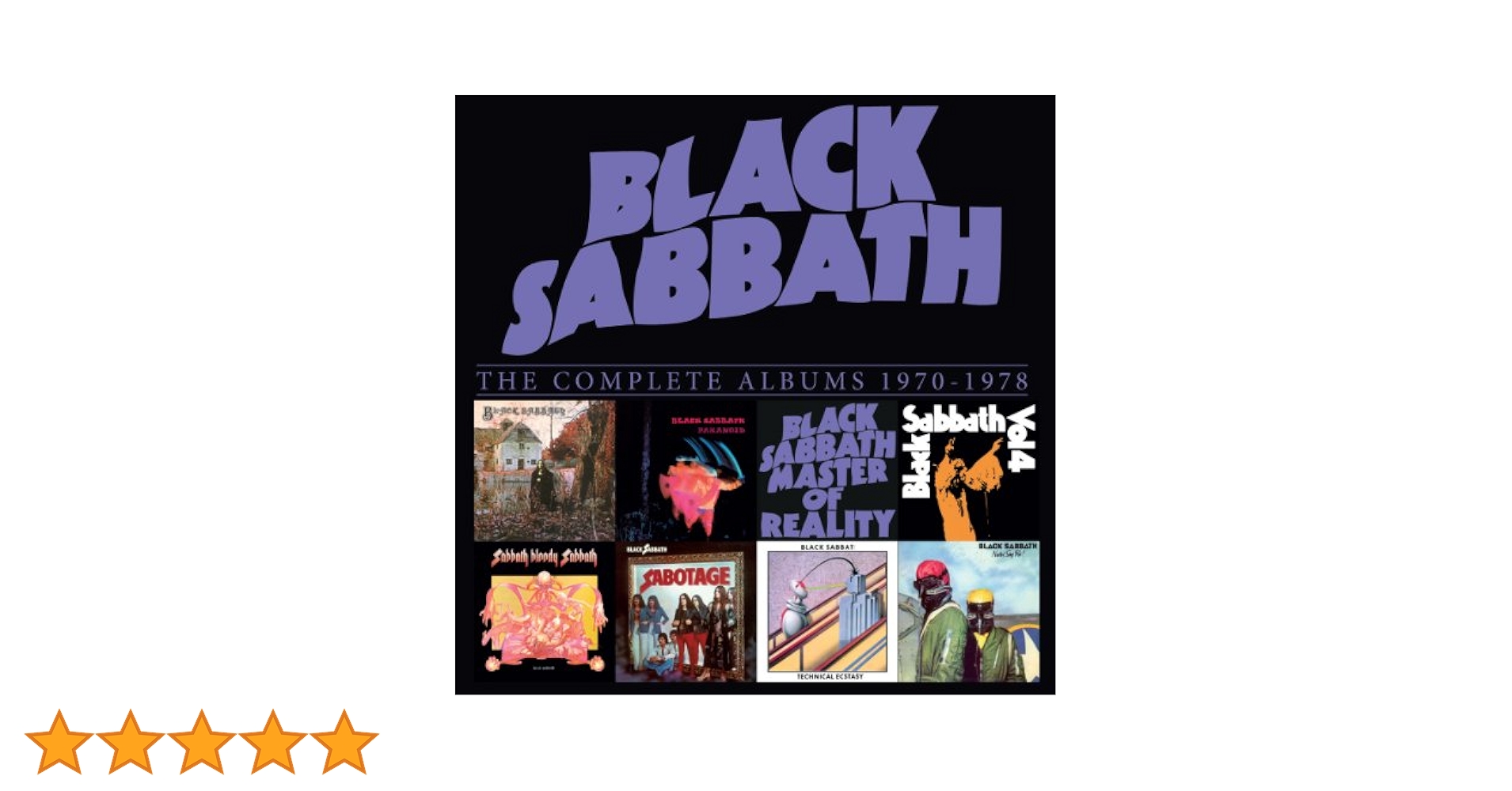 Black Sabbath: Complete Albums Box 1970-1978 by Black
